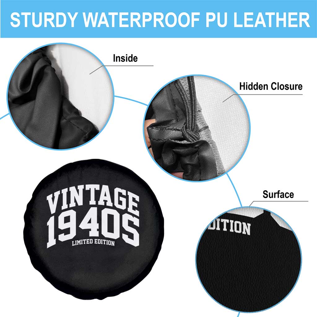 Vintage 1940s Limited Edition Spare Tire Cover Vintage Varsity Funny Cool 1940 Theme