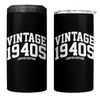 Vintage 1940s Limited Edition 4 in 1 Can Cooler Tumbler Vintage Varsity Funny Cool 1940 Theme
