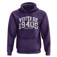 Vintage 1940s Limited Edition Hoodie Vintage Varsity Funny Cool 1940 Theme