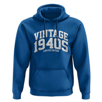 Vintage 1940s Limited Edition Hoodie Vintage Varsity Funny Cool 1940 Theme