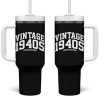 Vintage 1940s Limited Edition Tumbler With Handle Vintage Varsity Funny Cool 1940 Theme