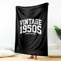 Vintage 1950s Limited Edition Throw Blanket Vintage Varsity Funny Cool 1950 Theme
