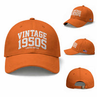 Vintage 1950s Limited Edition Baseball Cap Vintage Varsity Funny Cool 1950 Theme