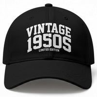 Vintage 1950s Limited Edition Baseball Cap Vintage Varsity Funny Cool 1950 Theme