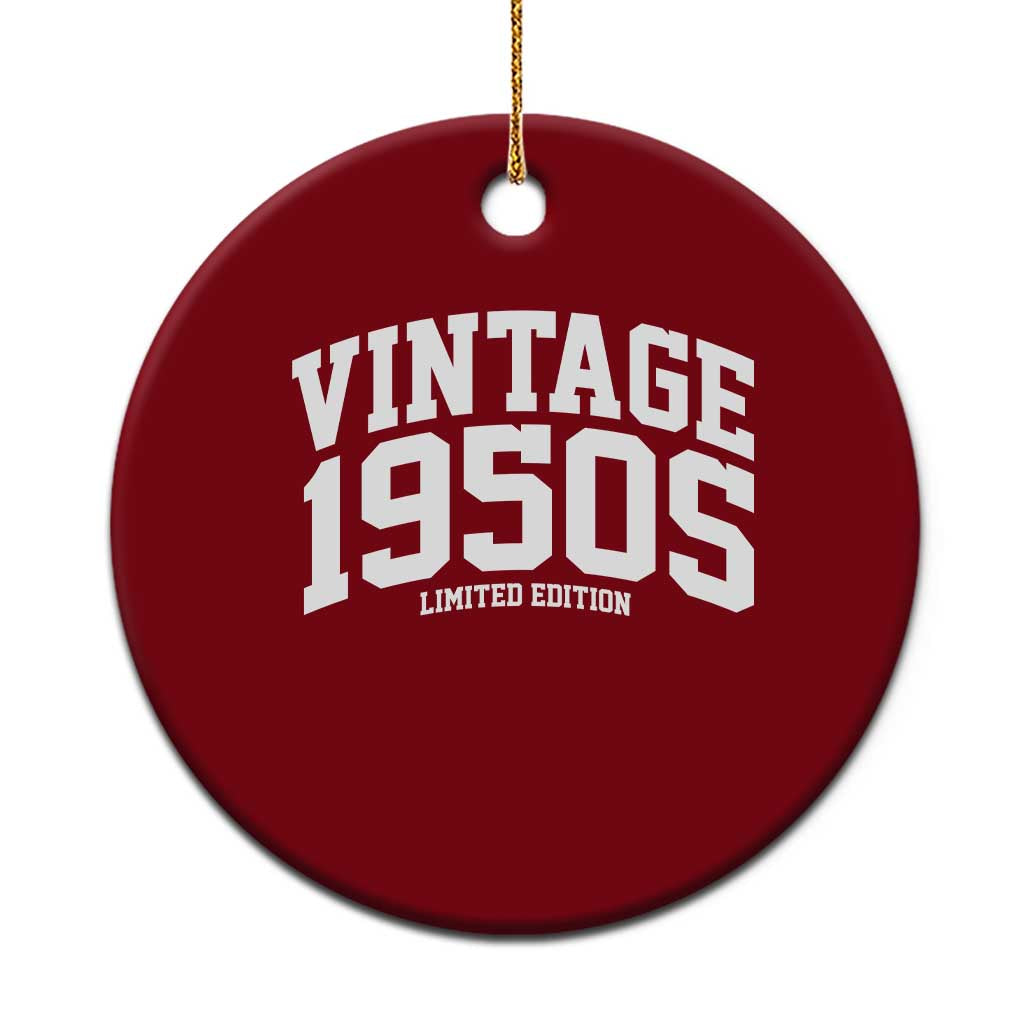 Vintage 1950s Limited Edition Ceramic Ornament Vintage Varsity Funny Cool 1950 Theme
