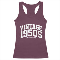 Vintage 1950s Limited Edition Racerback Tank Top Vintage Varsity Funny Cool 1950 Theme