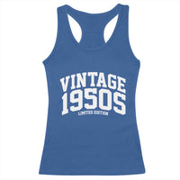 Vintage 1950s Limited Edition Racerback Tank Top Vintage Varsity Funny Cool 1950 Theme