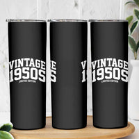 Vintage 1950s Limited Edition Skinny Tumbler Vintage Varsity Funny Cool 1950 Theme