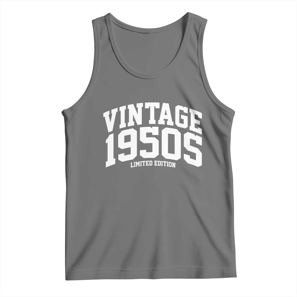 Vintage 1950s Limited Edition Tank Top Vintage Varsity Funny Cool 1950 Theme
