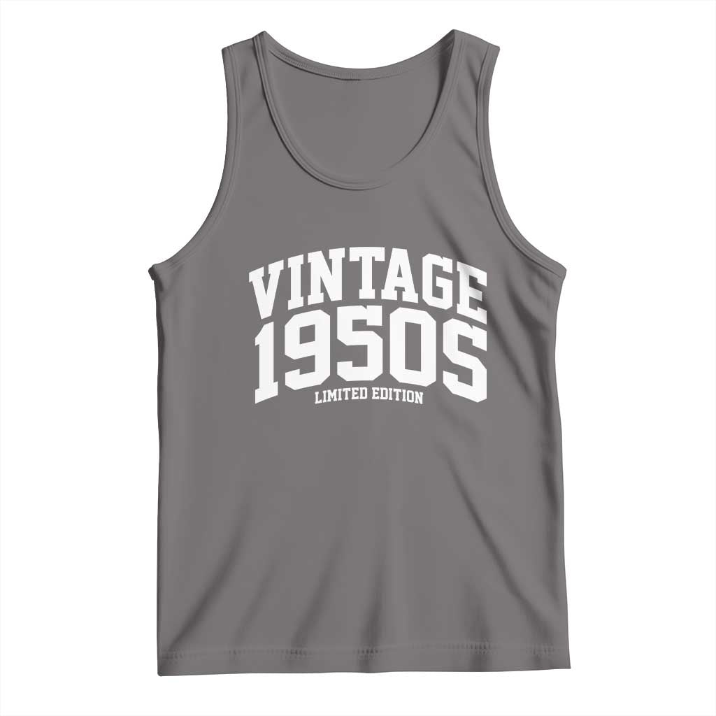 Vintage 1950s Limited Edition Tank Top Vintage Varsity Funny Cool 1950 Theme
