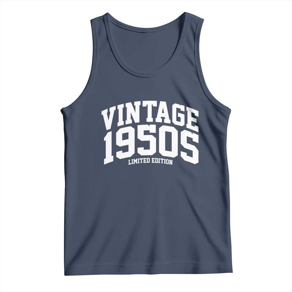 Vintage 1950s Limited Edition Tank Top Vintage Varsity Funny Cool 1950 Theme