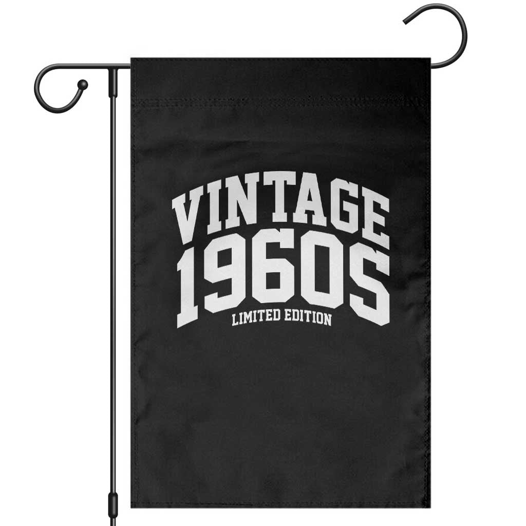 Vintage 1960s Limited Edition Garden Flag Vintage Varsity Funny Cool 1960 Theme