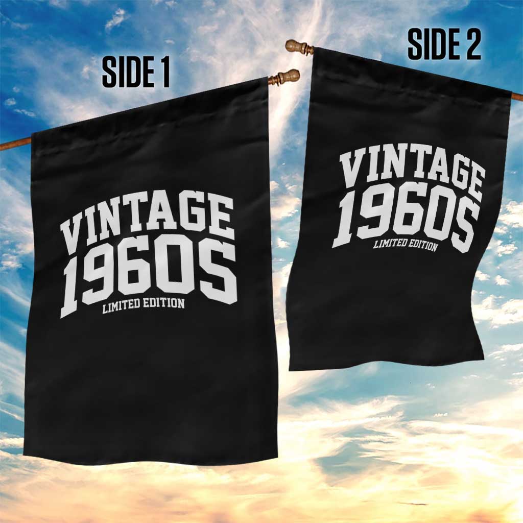 Vintage 1960s Limited Edition Garden Flag Vintage Varsity Funny Cool 1960 Theme
