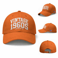 Vintage 1960s Limited Edition Baseball Cap Vintage Varsity Funny Cool 1960 Theme