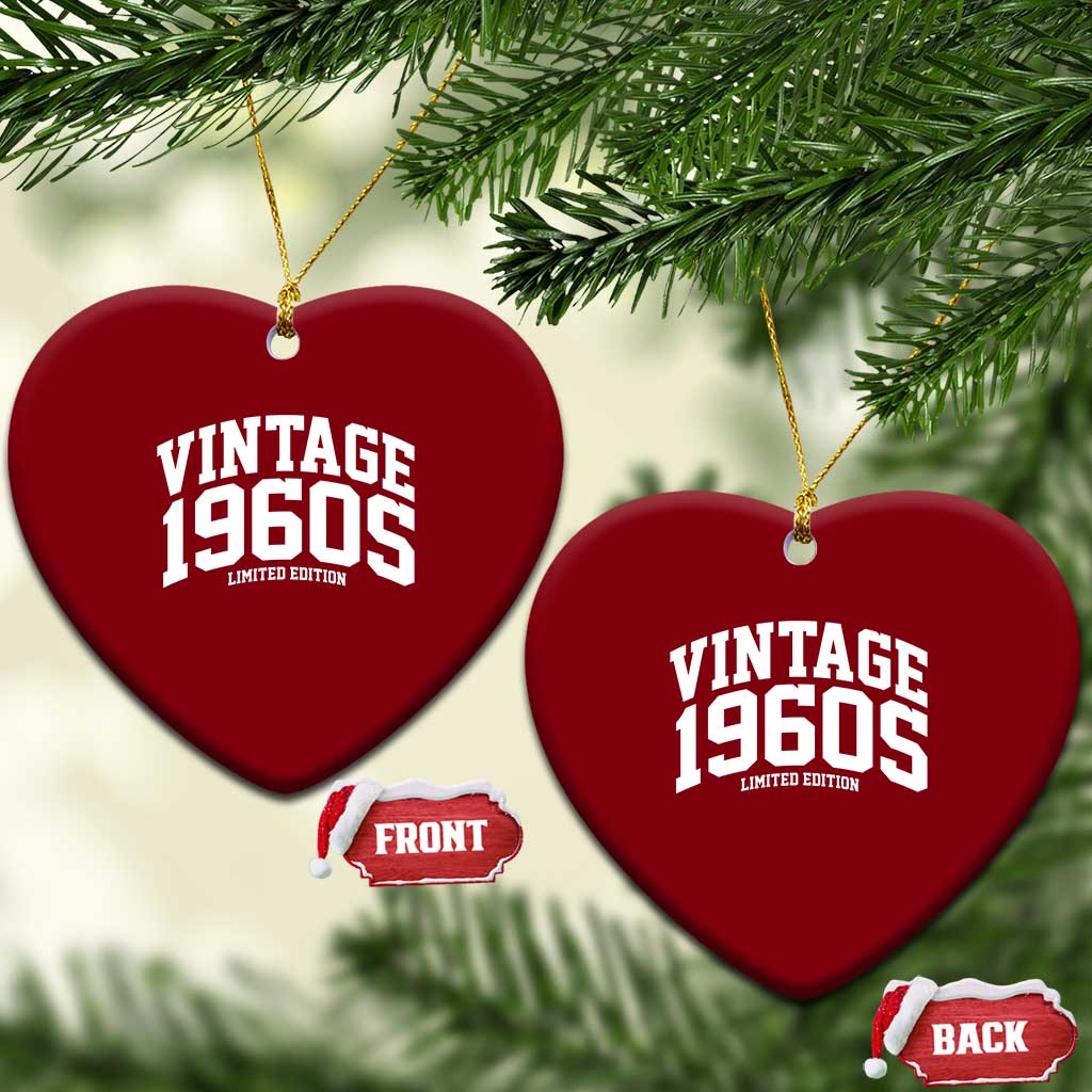 Vintage 1960s Limited Edition Ceramic Ornament Vintage Varsity Funny Cool 1960 Theme