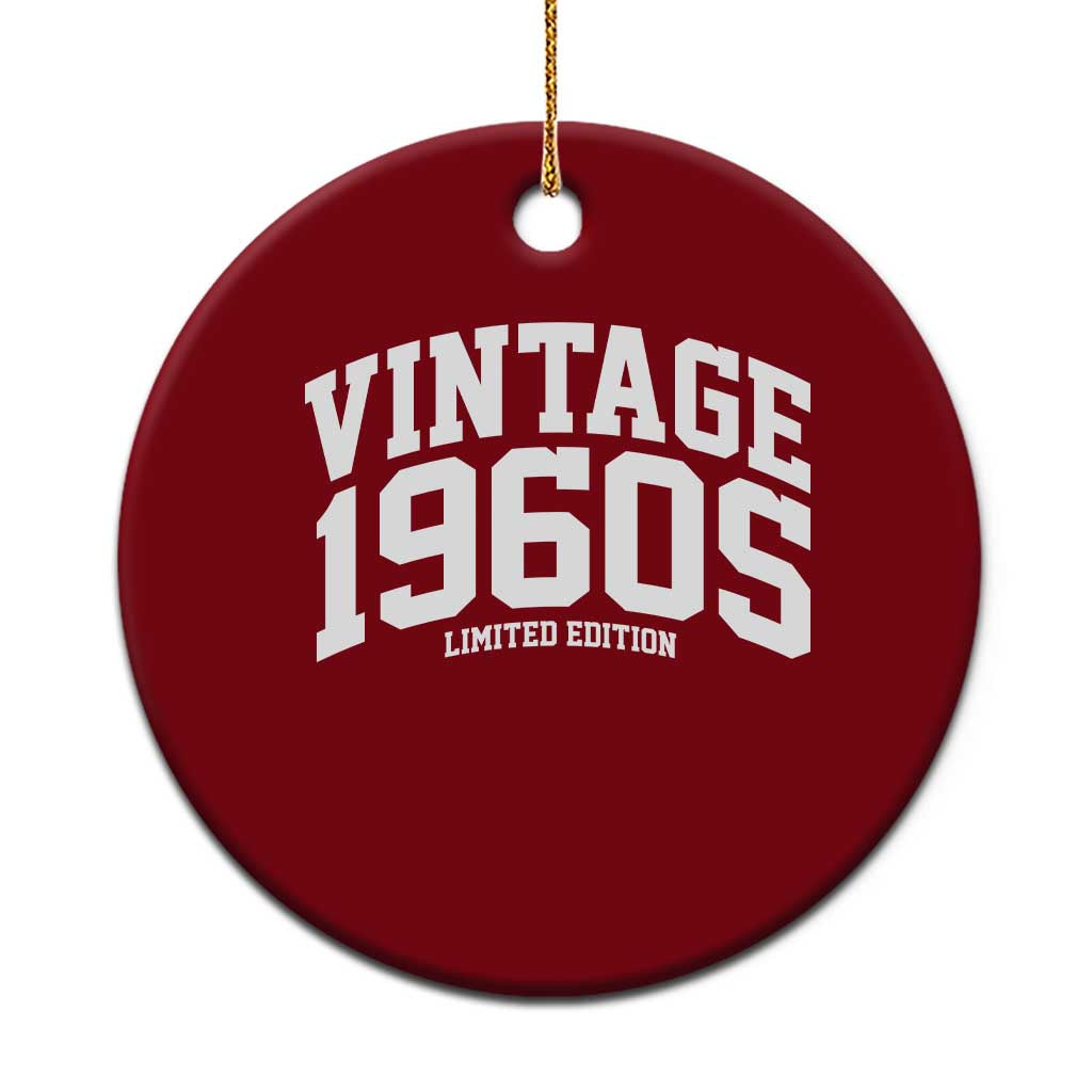 Vintage 1960s Limited Edition Ceramic Ornament Vintage Varsity Funny Cool 1960 Theme