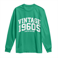 Vintage 1960s Limited Edition Long Sleeve Shirt Vintage Varsity Funny Cool 1960 Theme