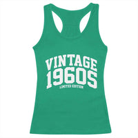 Vintage 1960s Limited Edition Racerback Tank Top Vintage Varsity Funny Cool 1960 Theme