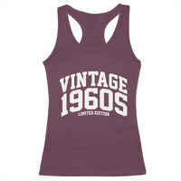 Vintage 1960s Limited Edition Racerback Tank Top Vintage Varsity Funny Cool 1960 Theme