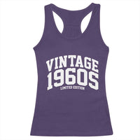 Vintage 1960s Limited Edition Racerback Tank Top Vintage Varsity Funny Cool 1960 Theme