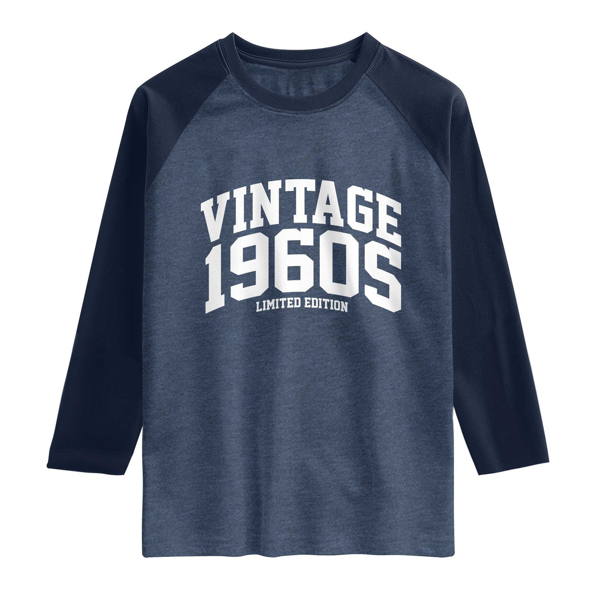 Vintage 1960s Limited Edition Raglan Shirt Vintage Varsity Funny Cool 1960 Theme
