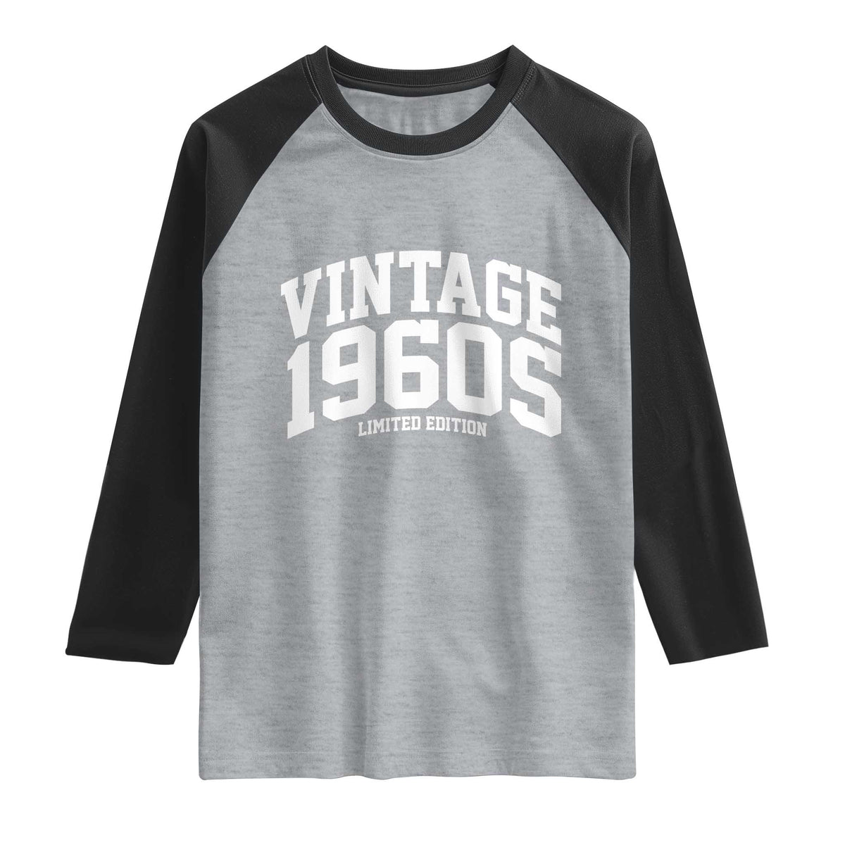 Vintage 1960s Limited Edition Raglan Shirt Vintage Varsity Funny Cool 1960 Theme