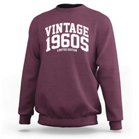 Vintage 1960s Limited Edition Sweatshirt Vintage Varsity Funny Cool 1960 Theme