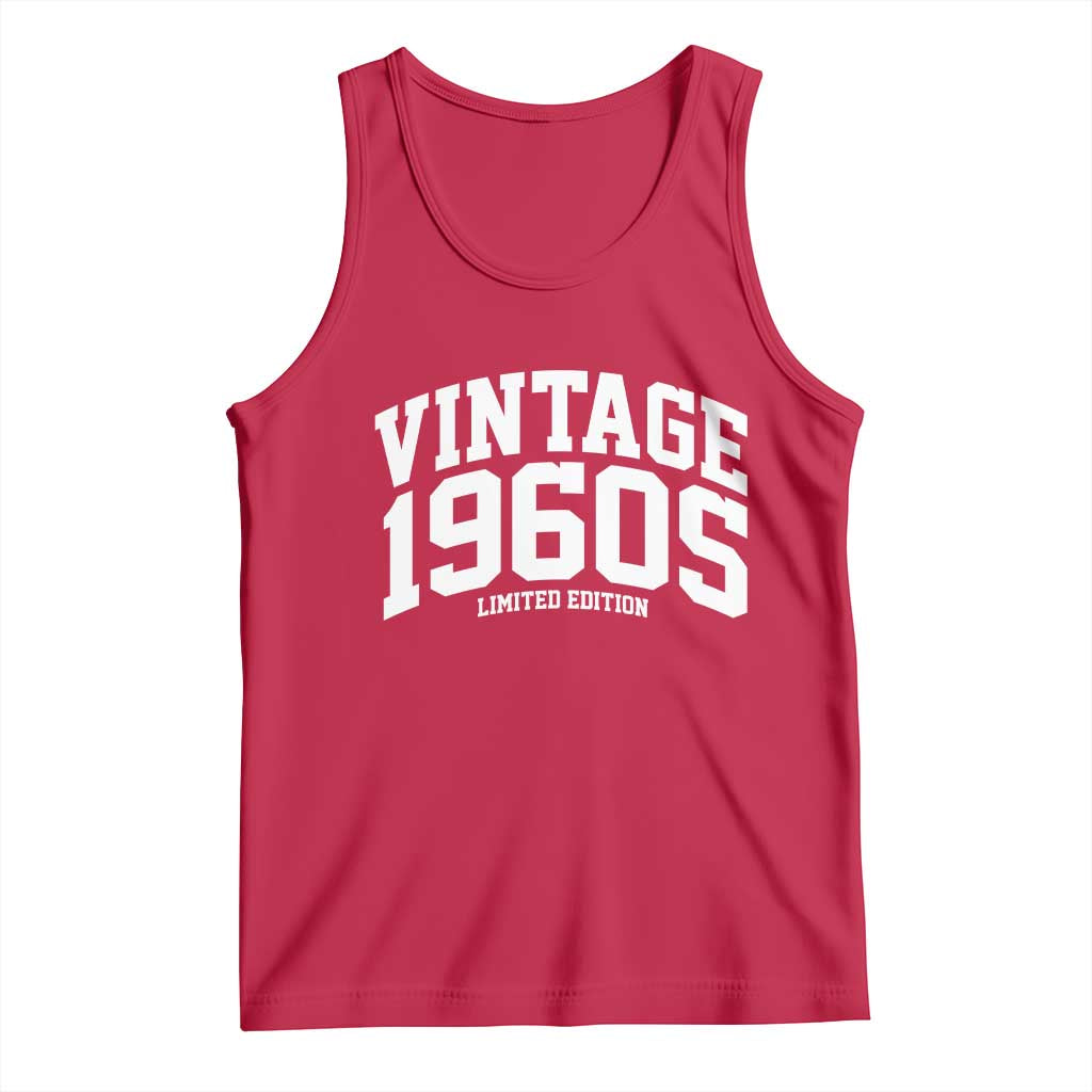 Vintage 1960s Limited Edition Tank Top Vintage Varsity Funny Cool 1960 Theme