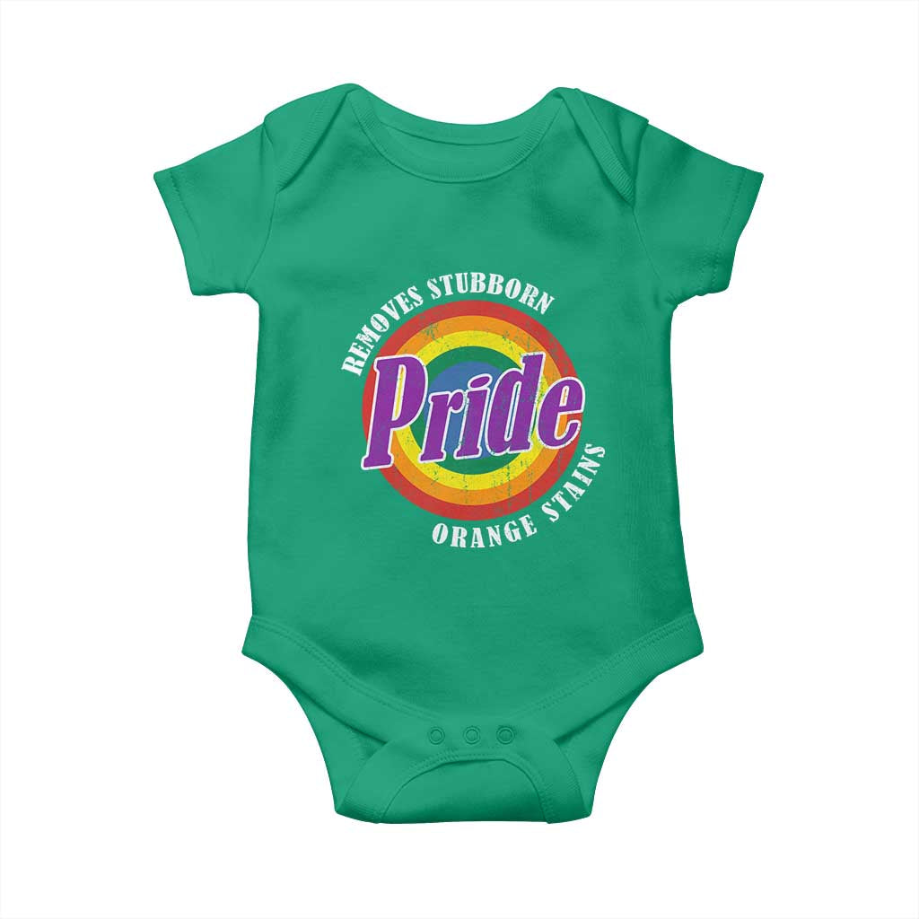 Pride Removes Stubborn Orange Stains Baby Onesie Pride Month LGBTQ