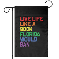 Retro Live Like Book In Florida LGBTQ Subtle Pride Garden Flag Rainbow LGBTQIA Pride - Wonder Print Shop