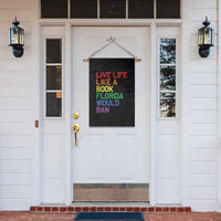 Retro Live Like Book In Florida LGBTQ Subtle Pride Garden Flag Rainbow LGBTQIA Pride - Wonder Print Shop