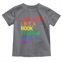 Retro Live Like Book In Florida LGBTQ Subtle Pride Toddler T Shirt Rainbow LGBTQIA Pride - Wonder Print Shop
