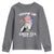 Funny 4th Of July Youth Sweatshirt Sippin On Liber Tea Liberty Ben Franklin 1776 USA Flag - Wonder Print Shop