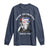 Funny 4th Of July Long Sleeve Shirt Sippin On Liber Tea Liberty Abe Lincoln 1776 USA Flag - Wonder Print Shop