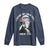 Funny George Washington Long Sleeve Shirt 4th Of July Sippin On Liber Tea Liberty American Flag 1776 - Wonder Print Shop