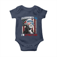 Funny 4th Of July Baby Onesie George Washington Handsome No Georgeous - Wonder Print Shop