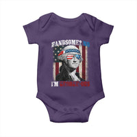 Funny 4th Of July Baby Onesie George Washington Handsome No Georgeous - Wonder Print Shop