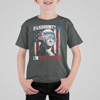 Funny 4th Of July T Shirt For Kid George Washington Handsome No Georgeous - Wonder Print Shop