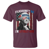 Funny 4th Of July T Shirt George Washington Handsome No Georgeous - Wonder Print Shop