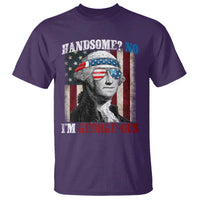 Funny 4th Of July T Shirt George Washington Handsome No Georgeous - Wonder Print Shop