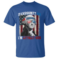 Funny 4th Of July T Shirt George Washington Handsome No Georgeous - Wonder Print Shop