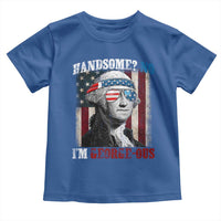 Funny 4th Of July Toddler T Shirt George Washington Handsome No Georgeous - Wonder Print Shop