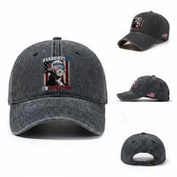 Funny 4th Of July Washed Cotton Baseball Cap George Washington Handsome No Georgeous