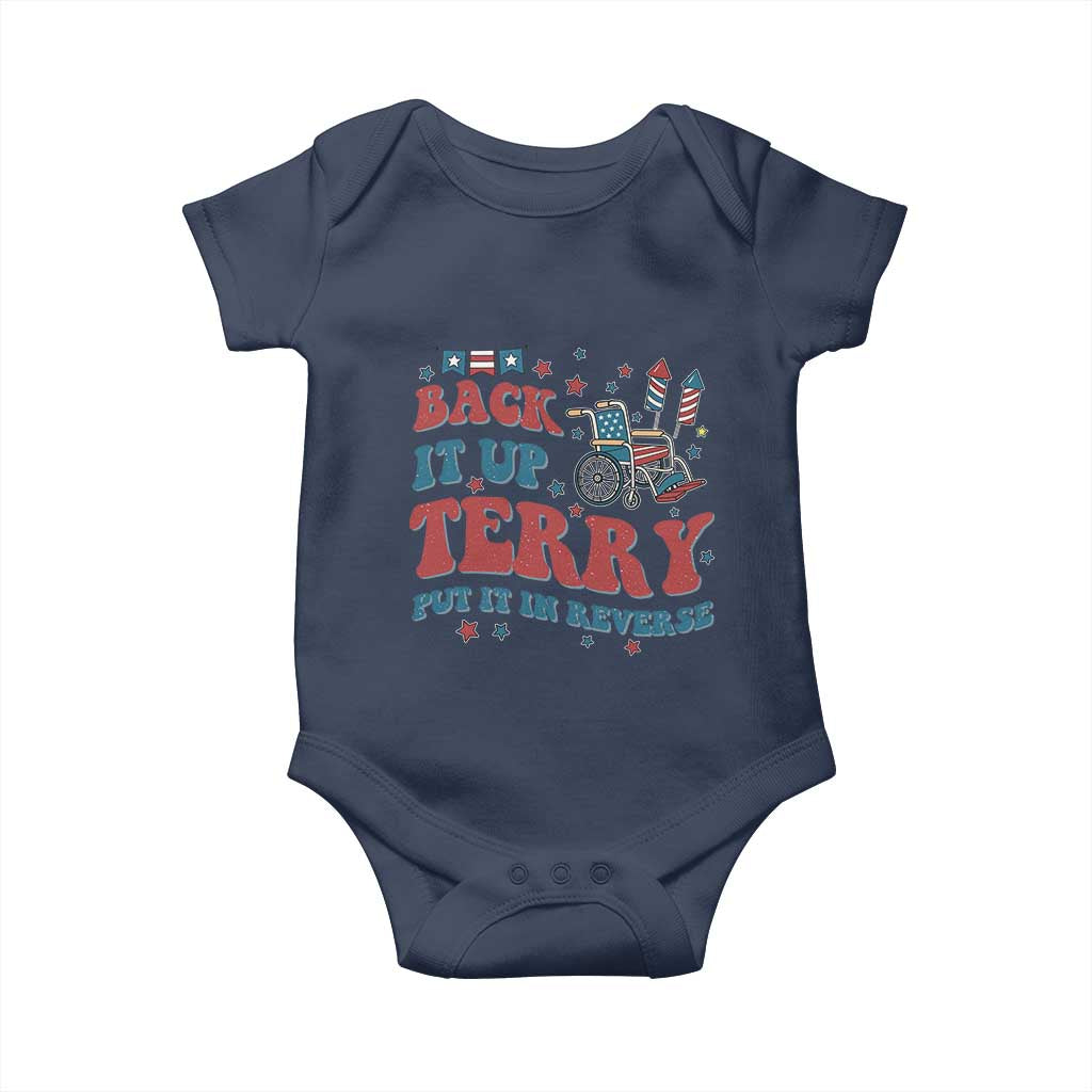 Funny 4th of July Back It Up Terry Put It In Reverse Baby Onesie - Wonder Print Shop