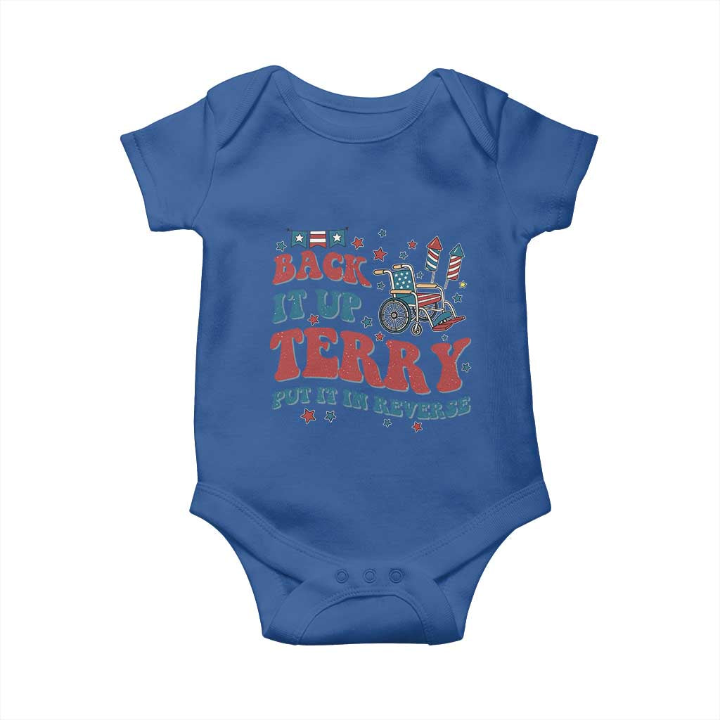 Funny 4th of July Back It Up Terry Put It In Reverse Baby Onesie - Wonder Print Shop