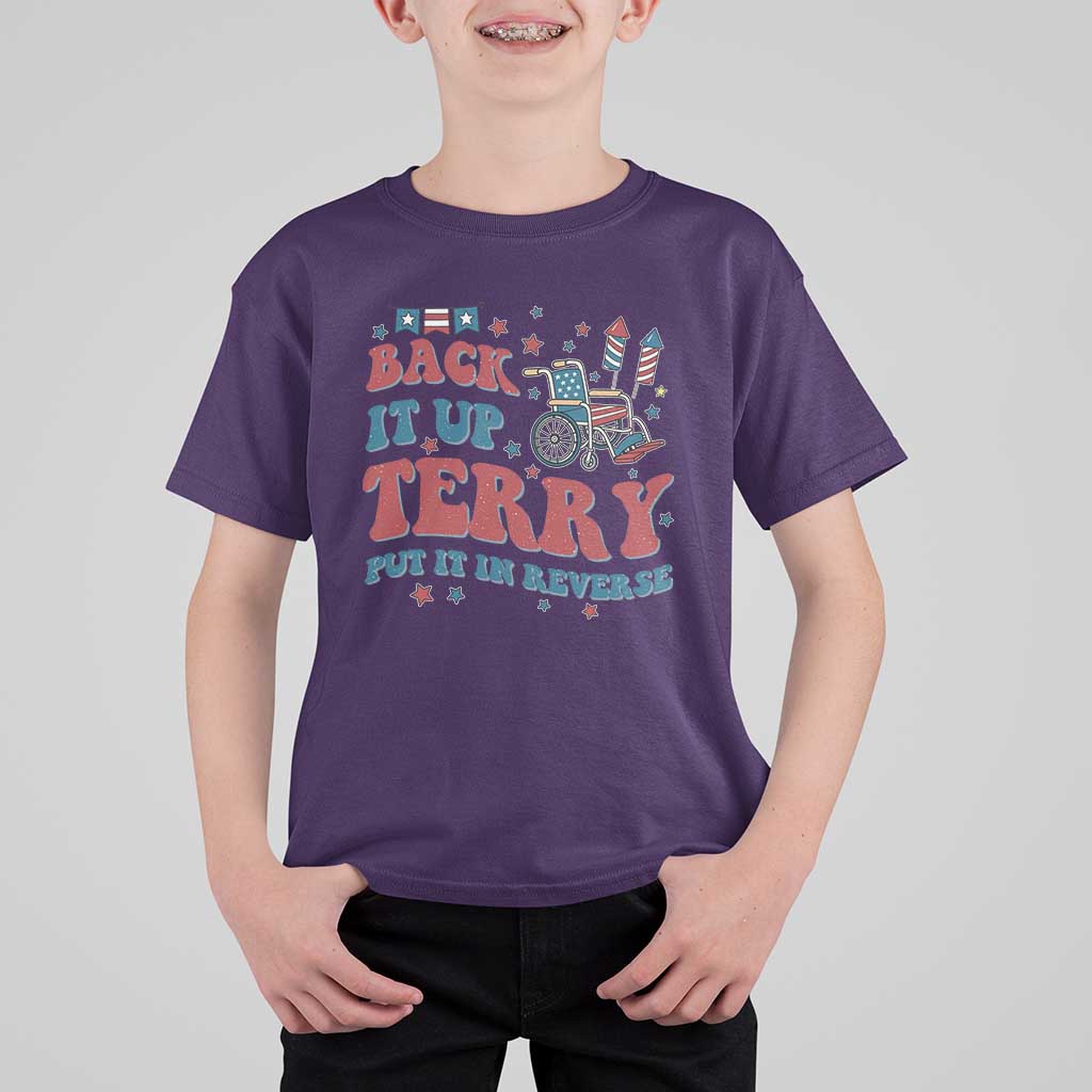 Funny 4th of July Back It Up Terry Put It In Reverse T Shirt For Kid - Wonder Print Shop
