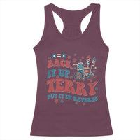 Funny 4th of July Back It Up Terry Put It In Reverse Racerback Tank Top - Wonder Print Shop