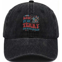 Funny 4th of July Back It Up Terry Put It In Reverse Washed Cotton Baseball Cap