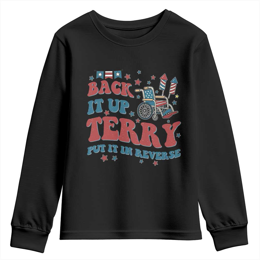 Funny 4th of July Back It Up Terry Put It In Reverse Youth Sweatshirt - Wonder Print Shop