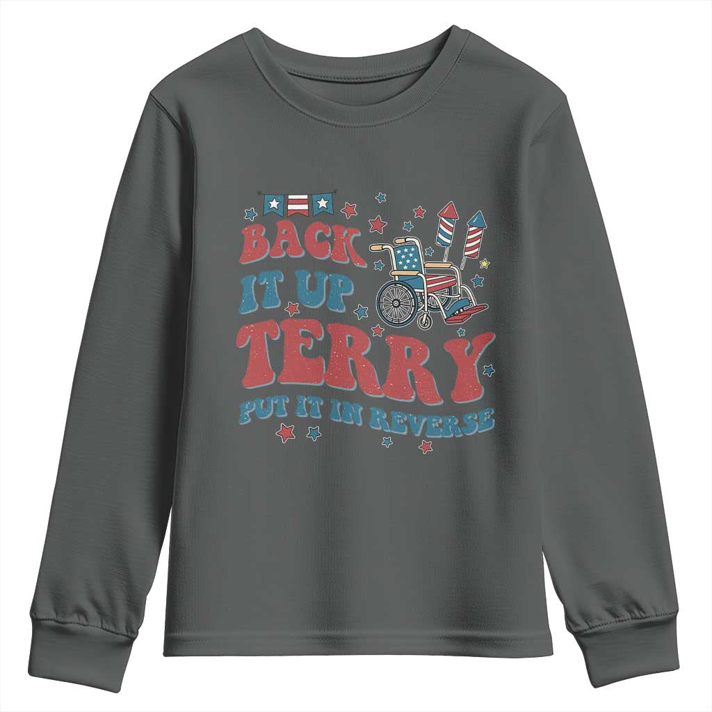 Funny 4th of July Back It Up Terry Put It In Reverse Youth Sweatshirt - Wonder Print Shop